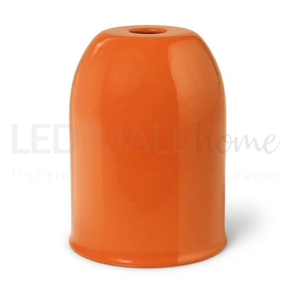 Portalampada Kit E27 in metallo Colorato  Arancione