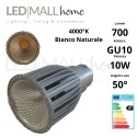 Lampada Faretto Spotlight 10W LED tipo Citizen GU10 700 Lumen Bianco Naturale 4000°k 220v PAR16 spot dicroica GEFI037
