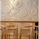 Rosone decorativo in Polistirolo espanso per interni diametro 38cm verniciabile di facile installazione
