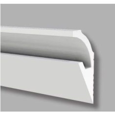 Profilo cornice strip Led illuminazione indiretta soffusa veletta a soffitto parete incasso o esterno verniciabile