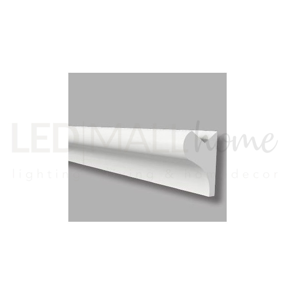 Profilo cornice strip Led illuminazione indiretta soffusa veletta a soffitto parete incasso o esterno verniciabile