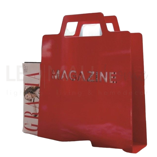 Porta riviste magazine holder rosso