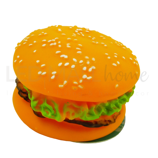 Hamburger giocattolo in gomma per cani 8.5x8.5x5cm